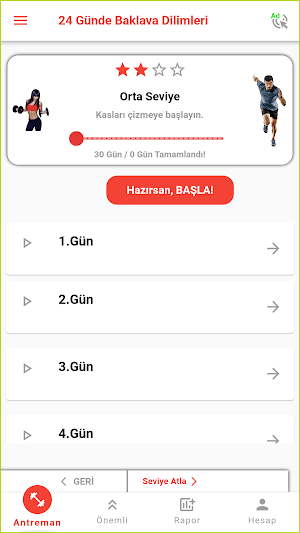 24 Günde Baklava Karın Kasları Screenshot 2