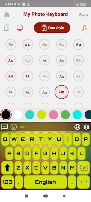 My Photo Keyboard Screenshot 2