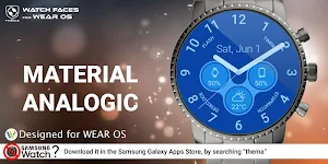 Material Analogic Watch Face Screenshot 0