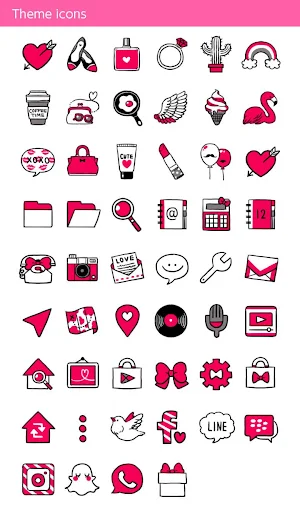 Stylish Wallpaper Heart Snap Theme Screenshot 3