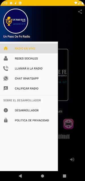 Un Paso De Fe Radio Oficial Screenshot 2