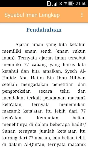 Syu'abul Iman Lengkap Screenshot 1