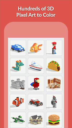 Color 3D Pixel Art Screenshot 1
