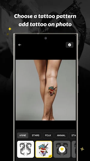 Tattoo App - pic stickers Screenshot 1