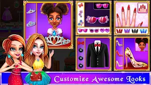 Wedding Bride and Groom Fashion Salon Game Screenshot 2