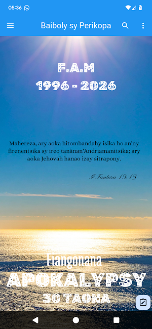 Baiboly sy perikopa Apokalypsy Screenshot 0