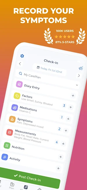 Symptom Tracker Screenshot 0
