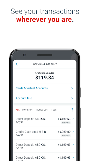 H-E-B Debit Screenshot 1
