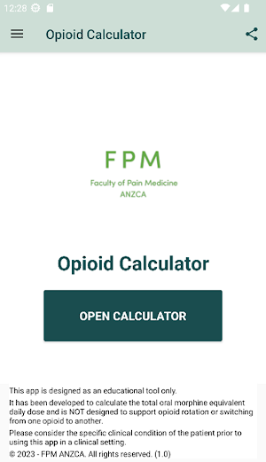 Opioid Calculator Screenshot 0