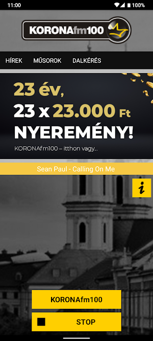 Korona Rádió Kalocsa Screenshot 1