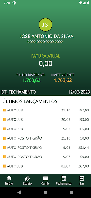 ASP - Cartão Screenshot 1