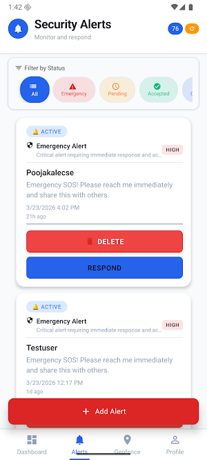 SafeTNet: Security Officer Screenshot 2