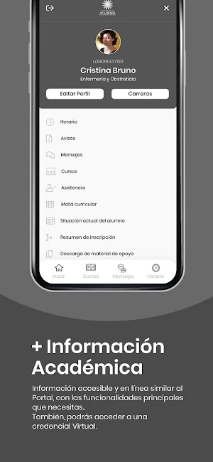 APP estudiantes UAcademia Screenshot 1