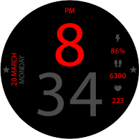 Key036 Digital Watch Face