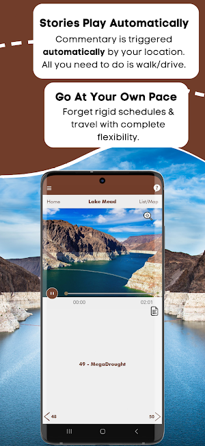 Lake Mead Self-Guided GPS Tour Screenshot 2