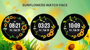 Sunflowers Watch Face Screenshot 2