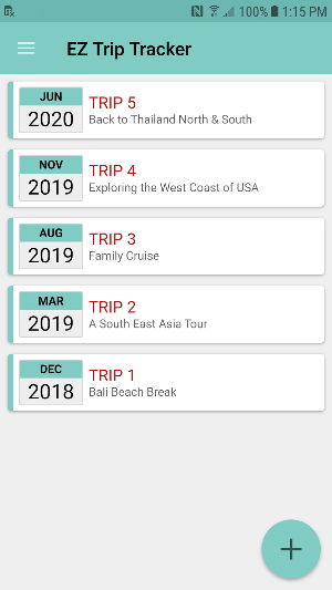 EZ Trip Tracker Screenshot 0
