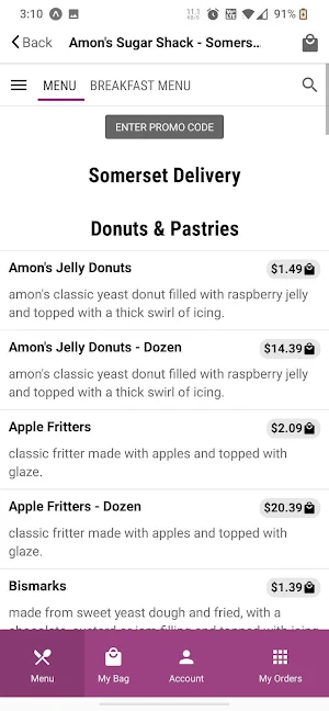 Somerset Delivery Screenshot 2