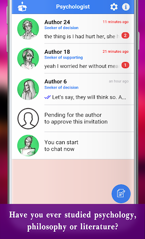 Psychology Chat - Help in Psychologist role online Screenshot 1