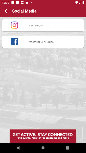 Western Campus Recreation Screenshot 1
