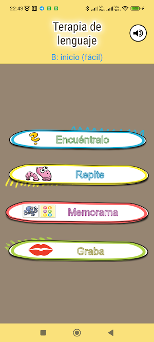 Terapia de lenguaje ejercicios Screenshot 0