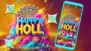 Happy Holi Theme Screenshot 0