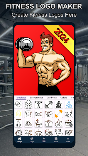 Logo maker For Gym & Fitness Screenshot 0