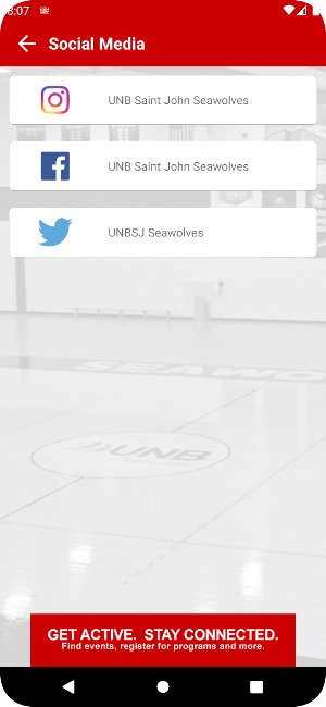 UNB Saint John Rec Services Screenshot 3