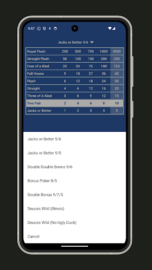 Video Poker Mobile Screenshot 3