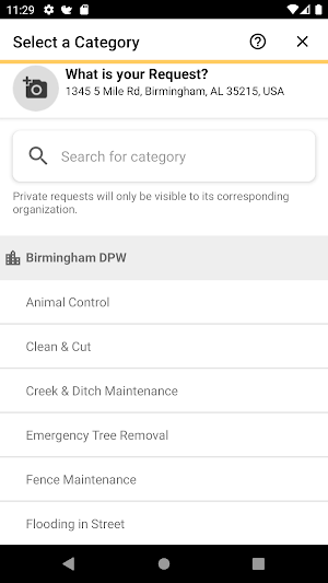 MY BHAM 311 Screenshot 2