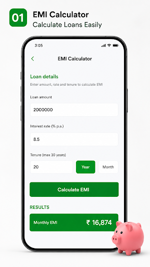 GST, EMI, SIP Calculator Screenshot 0