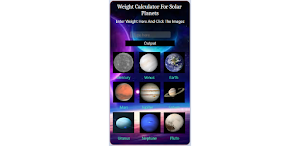 Calculator for Solar Planets Screenshot 1