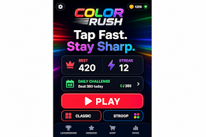 Color Rush: Reflex Challenge Screenshot 0