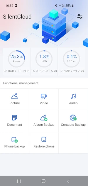 SilentCloud Screenshot 0
