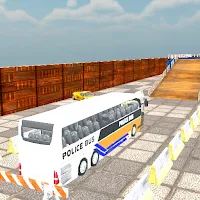 uk police bus parking game 3d