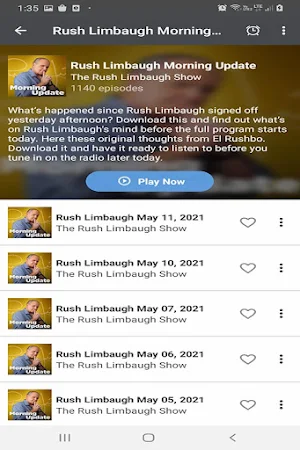 Rush Limbaugh Podcast Show Radio Screenshot 3
