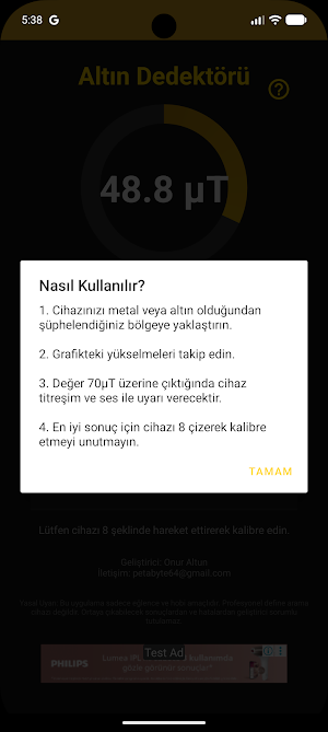 Altın Dedektörü Screenshot 1