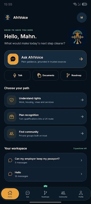 AfriVoice Screenshot 2