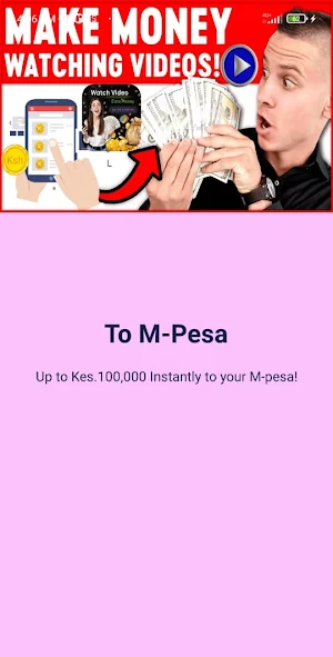 Watch Videos and Earn to Mpesa Screenshot 0