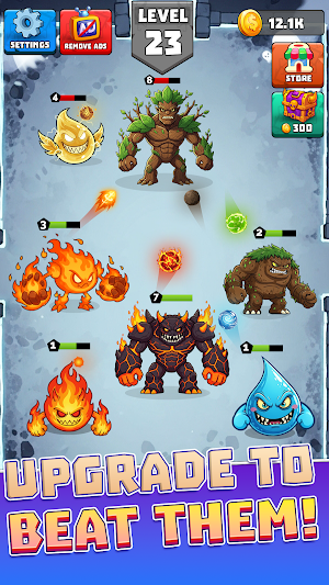 Elemental Merge Monsters Game Screenshot 3