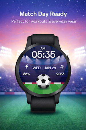 Soccer Energy Watch Face Screenshot 3
