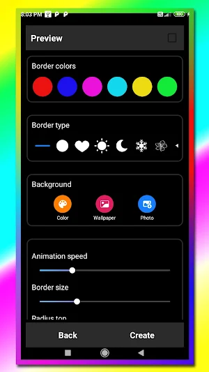 Colorful Edge Border Lighting Screenshot 3