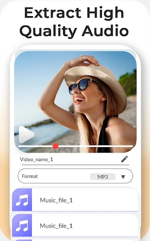 Video to mp3 converter - audio cutter & merger Screenshot 1