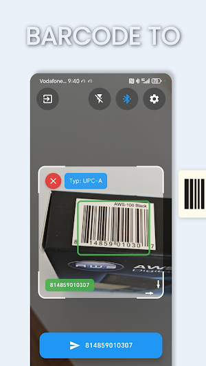 Barcode to PC MAC Bluetooth Screenshot 0