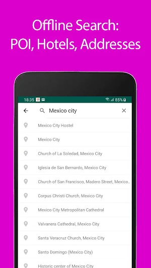 Mexico city Offline Map and Travel Guide Screenshot 2