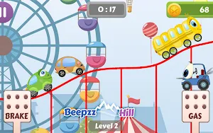 Beepzz Hill - racing game for kids Screenshot 0