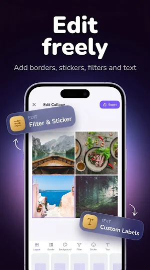 Photo Collage & Pic Grid Maker Screenshot 2