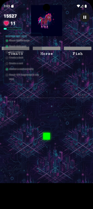 Cyber-Cat: Neon Jump & Learn Screenshot 0