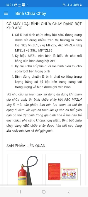 Bình Chữa Cháy Screenshot 1