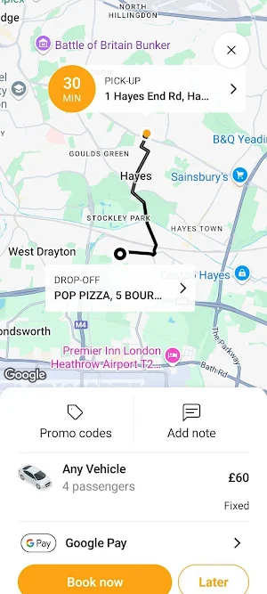 London Chauffeurs Screenshot 2